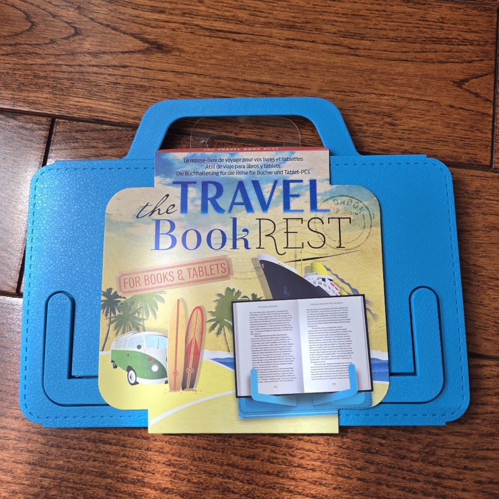 🚨FREE ADD ON: Blue Travel Rest for Books or Tablets